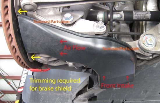 Rear Brake Duct Spoiler Kit : Suncoast Porsche Parts & Accessories